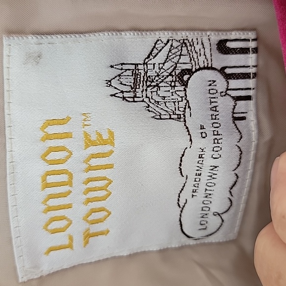 London Towne Tan Vintage Trench Coat Rain Coat Size 38R - Picture 3 of 7